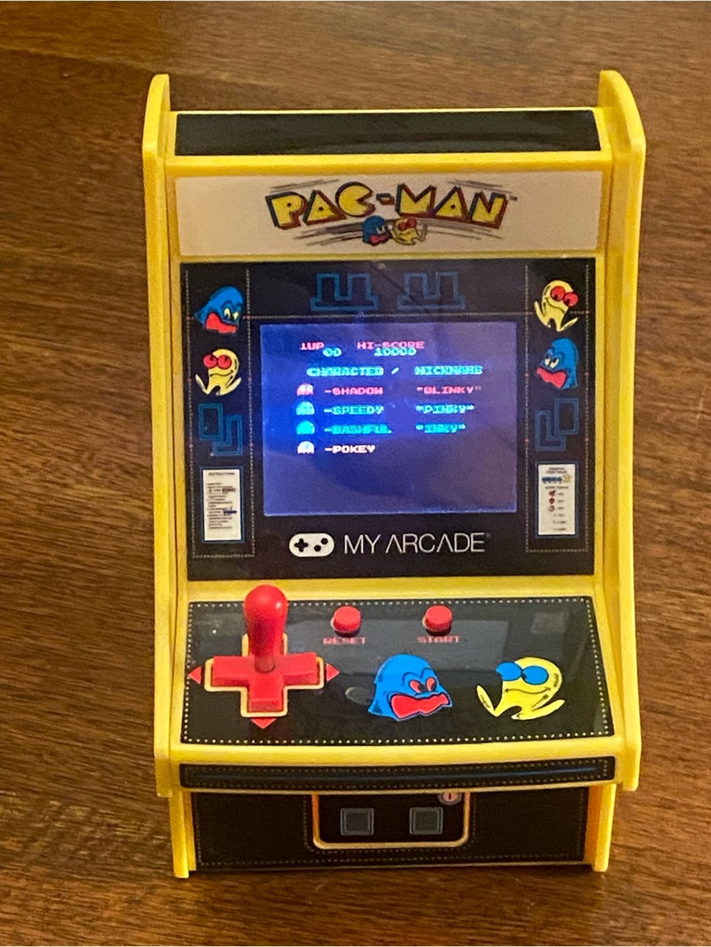 My Arcade Pac-Man Micro Player Mini Arcade Cabinet Handheld Electronic Game EUC